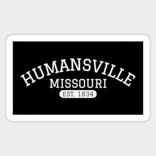 Humansville Missouri Vintage Design Magnet